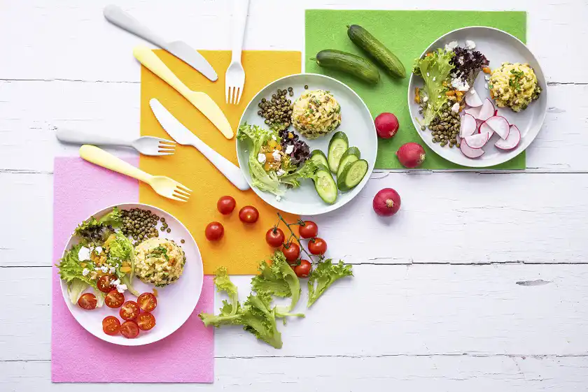 Fruit et légume de saison et salade pour enfant